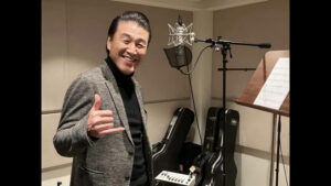 レコーディングをする山崎ていじさん