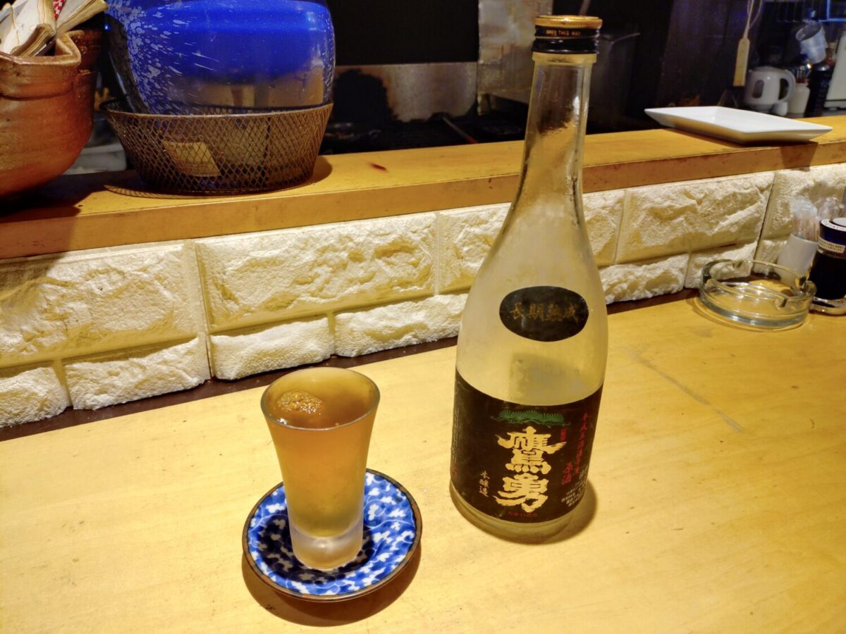 平成5年に造られた「鷹勇」の原酒