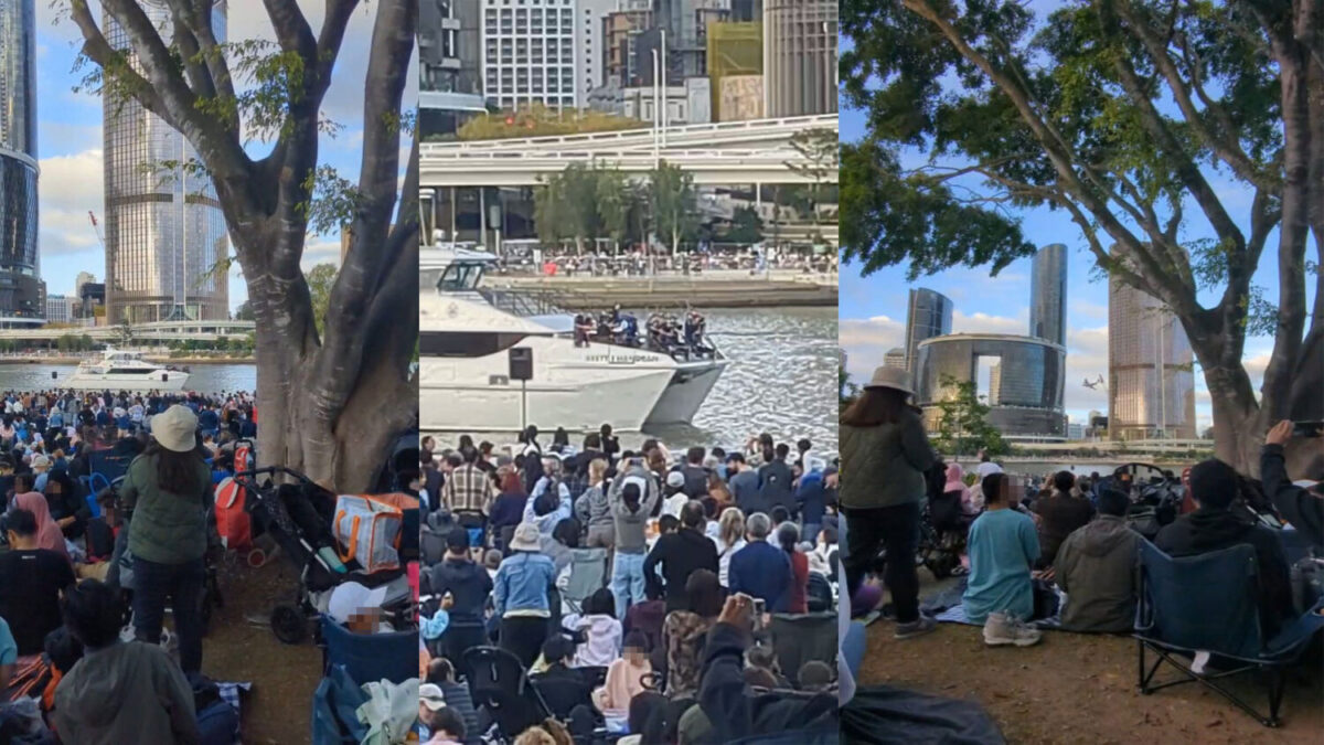 オーストラリア国内で行われたイベントの様子（多様な国からの移民が参加している）（注）デモの様子ではありません。