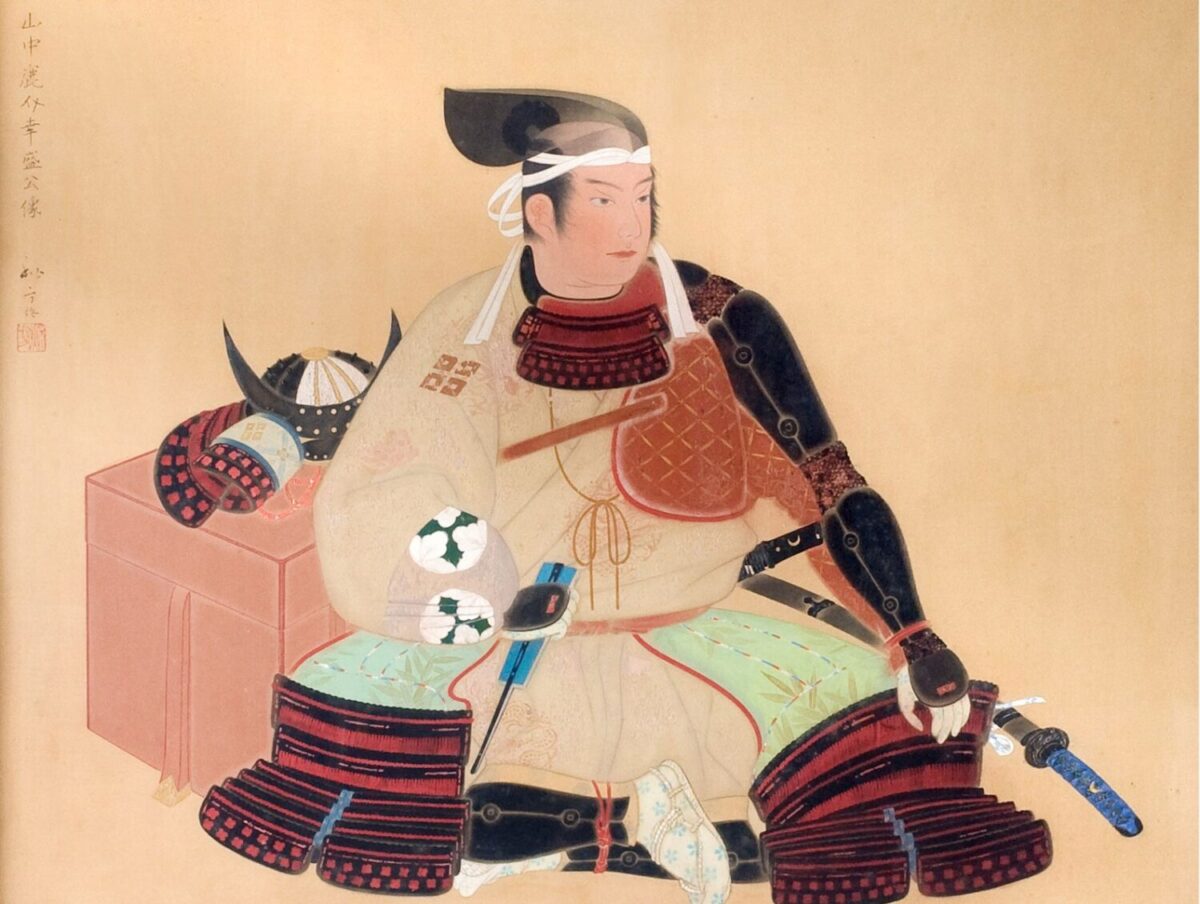 山中鹿介の肖像画(安来市教育委員会所蔵)