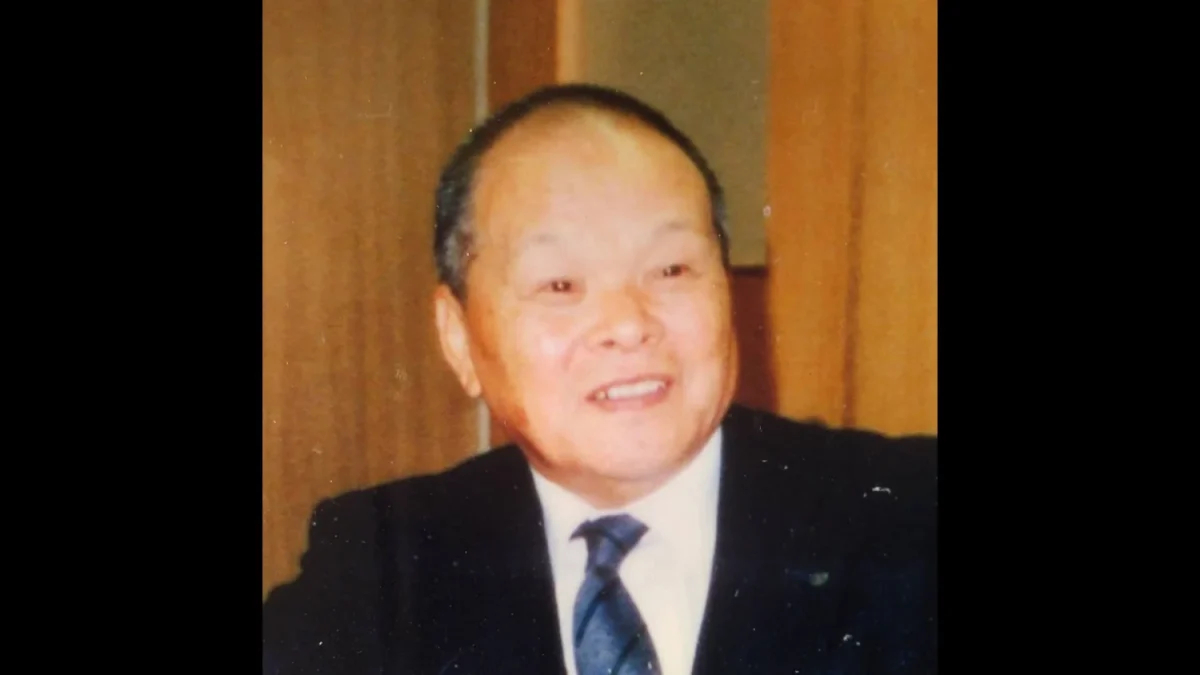 本田実さん(1986年1月5日、鳥取県八東町名誉町民受賞の日)