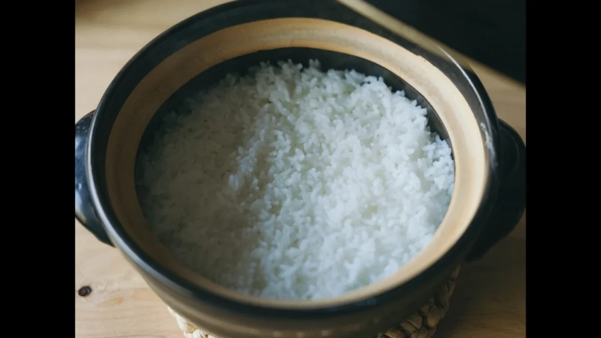 ファーマン・キッチン・マーケットが自社栽培した米で炊いたライス